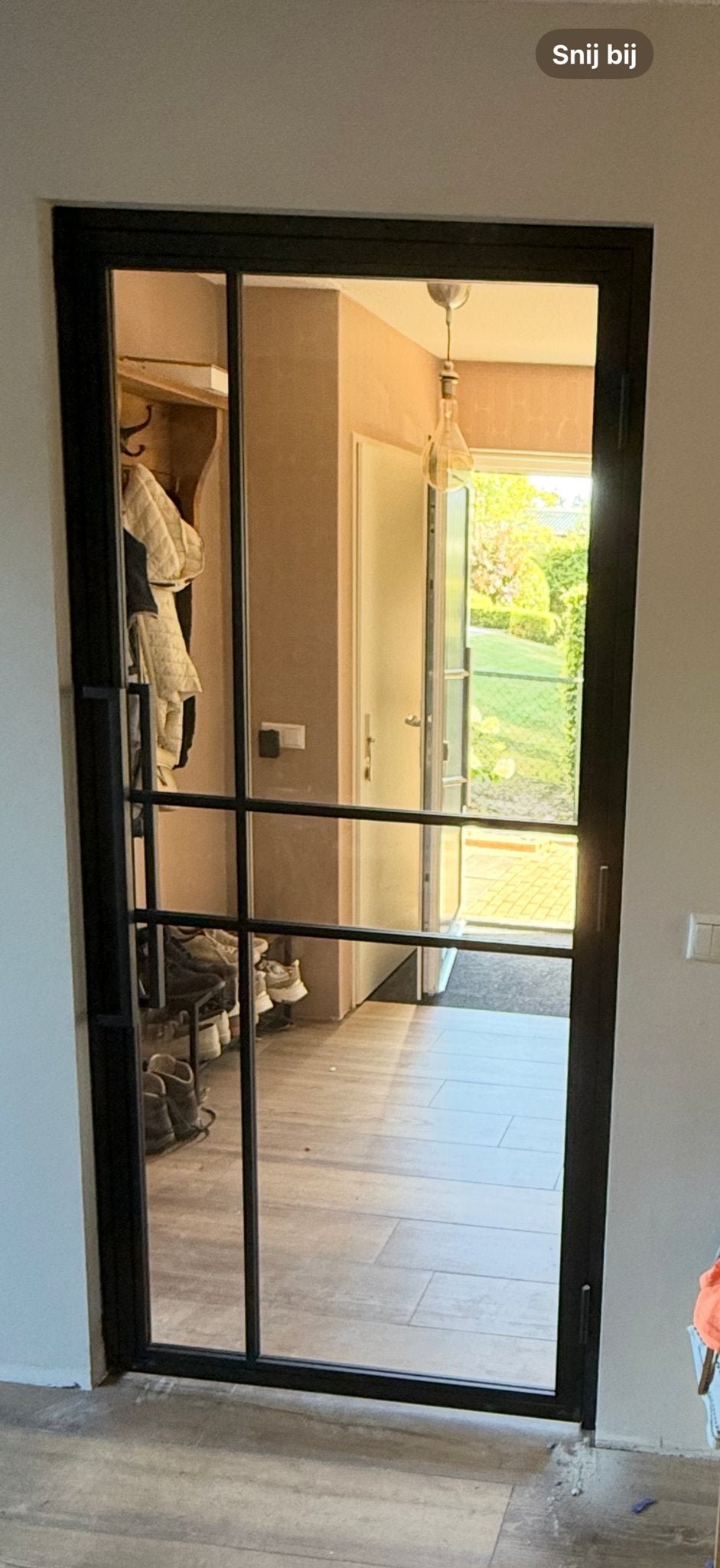Nieuwe Stalen Glasdeur 2115x830mm met kozijn, 80 tot 100 cm, 215 cm of meer, Binnendeur, Nieuw