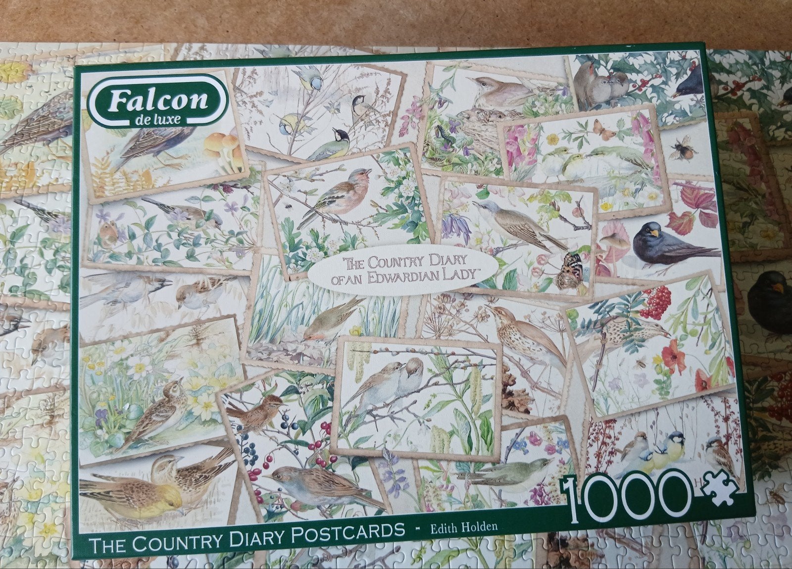 Falcon de luxe Legpuzzel 1000 stukjes The Country Diary, Ophalen of Verzenden, 500 t/m 1500 stukjes, Zo goed als nieuw, Legpuzzel