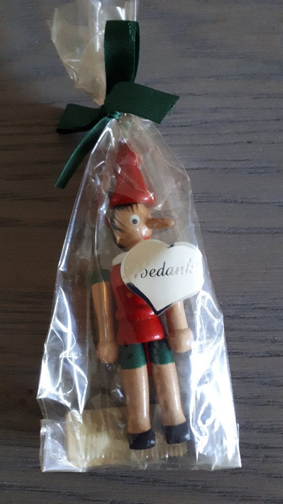 Poppetje Pinokkio, Ophalen, Peter Pan of Pinokkio, Nieuw, Beeldje of Figuurtje