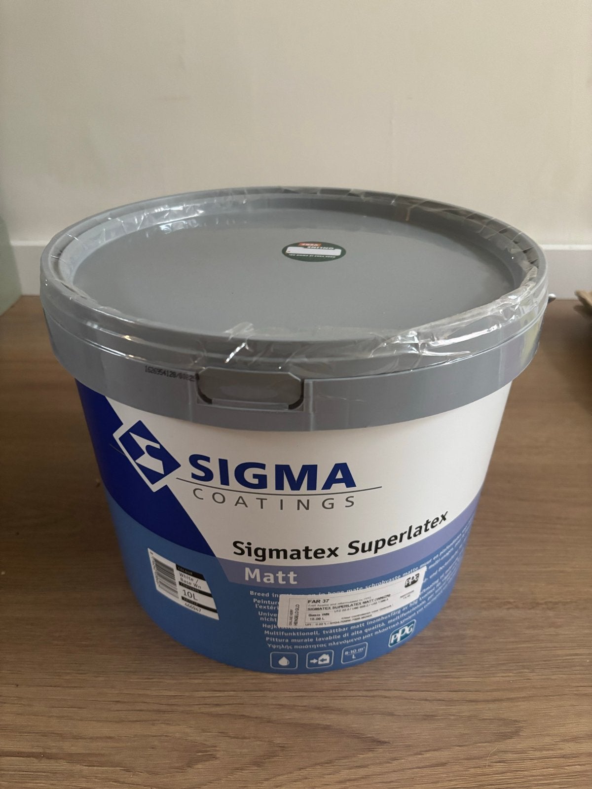Sigma Superlatex Matt - Farrow & Ball - Hay 10 Liter, Doe-het-zelf en Verbouw, Overige kleuren, Nieuw, Ophalen of Verzenden, Verf