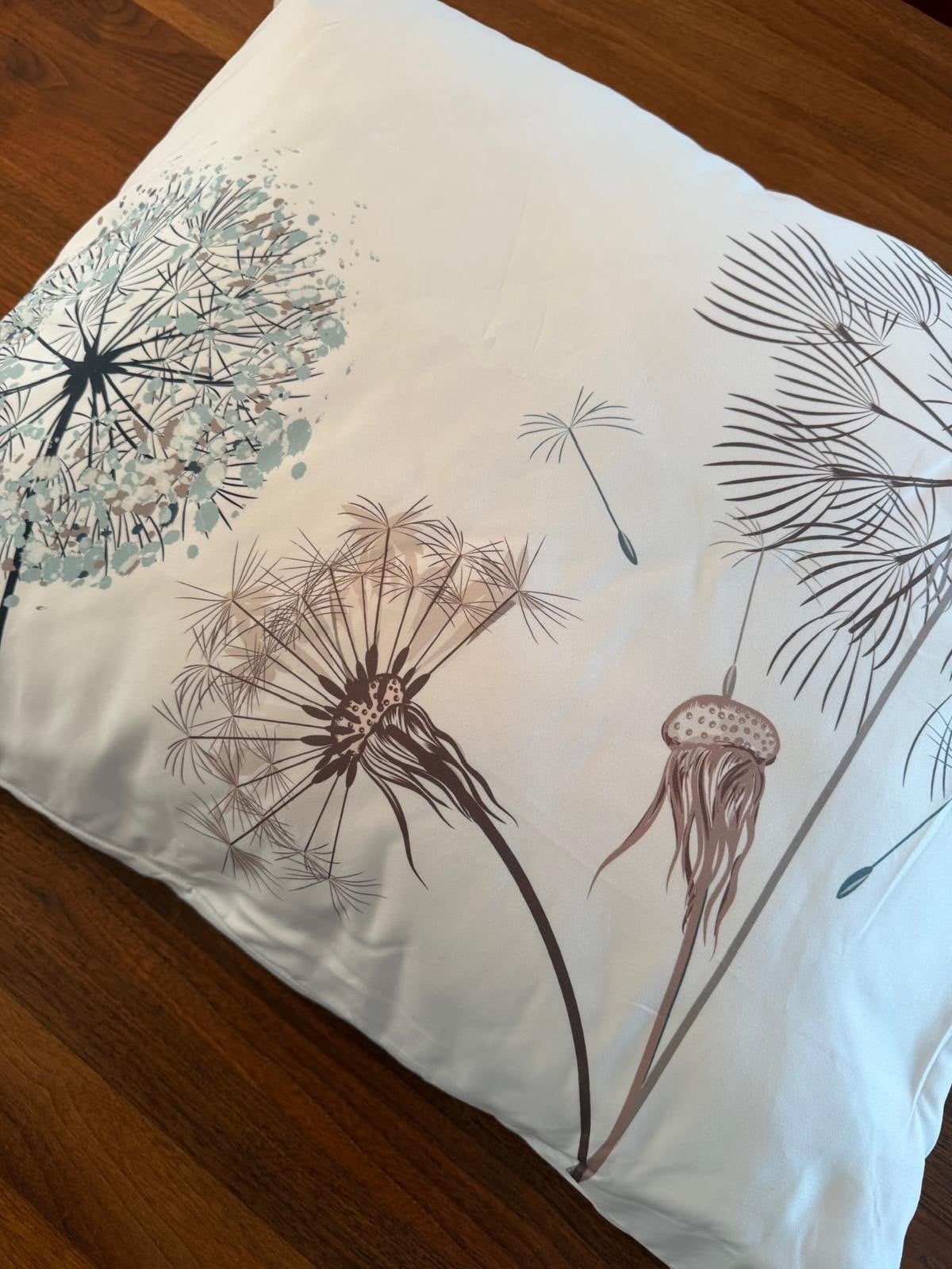 Optidee Optisamt kussensloop 60x70 met paardenbloem print, Gebruikt, Eenpersoons, Hoeslaken of Sloop, Overige materialen