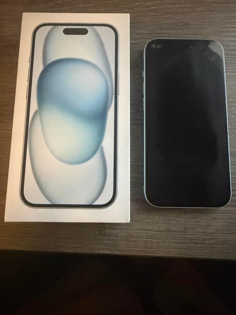 Apple iPhone 15 256GB Blauw tekoop, Telecommunicatie, Mobiele telefoons | Apple iPhone, Gebruikt, 256 GB, Zonder abonnement, Zonder simlock