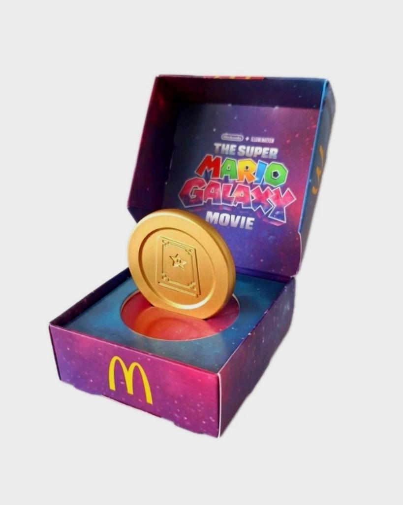 Super Mario Galaxy Movie Munt McDonald's Happy Meal, Verzamelen, Speelgoed, Ophalen of Verzenden, Nieuw