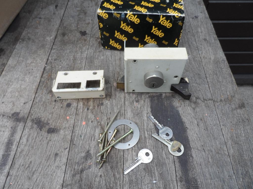 Opdek slot, Doe-het-zelf en Verbouw, Deuren en Horren, Ophalen, Gebruikt, 120 cm of meer, Buitendeur