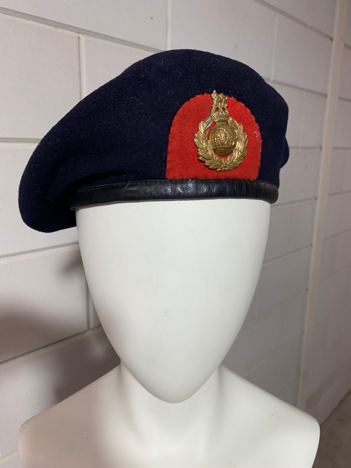 Britse baret Royal Marines - 1944, Ophalen of Verzenden, Landmacht, Engeland, Helm of Baret