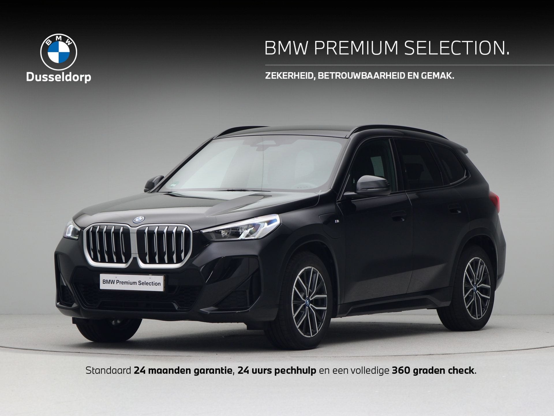 BMW X1 xDrive25e (bj 2025, automaat), Auto's, Gebruikt, Met garantie (alle), Overige brandstoffen, Zwart