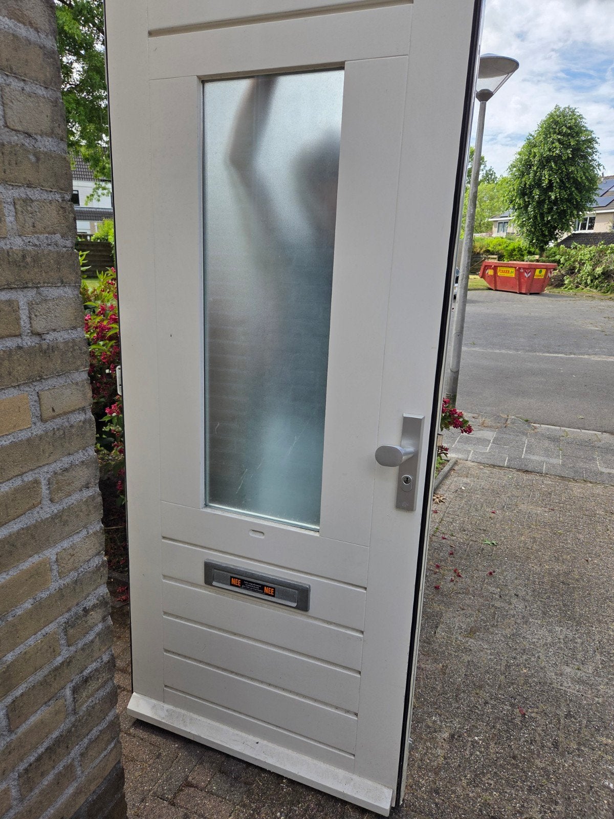 Voordeur 211,5 x 93, Doe-het-zelf en Verbouw, Deuren en Horren, Ophalen, Gebruikt, Buitendeur, 200 tot 215 cm