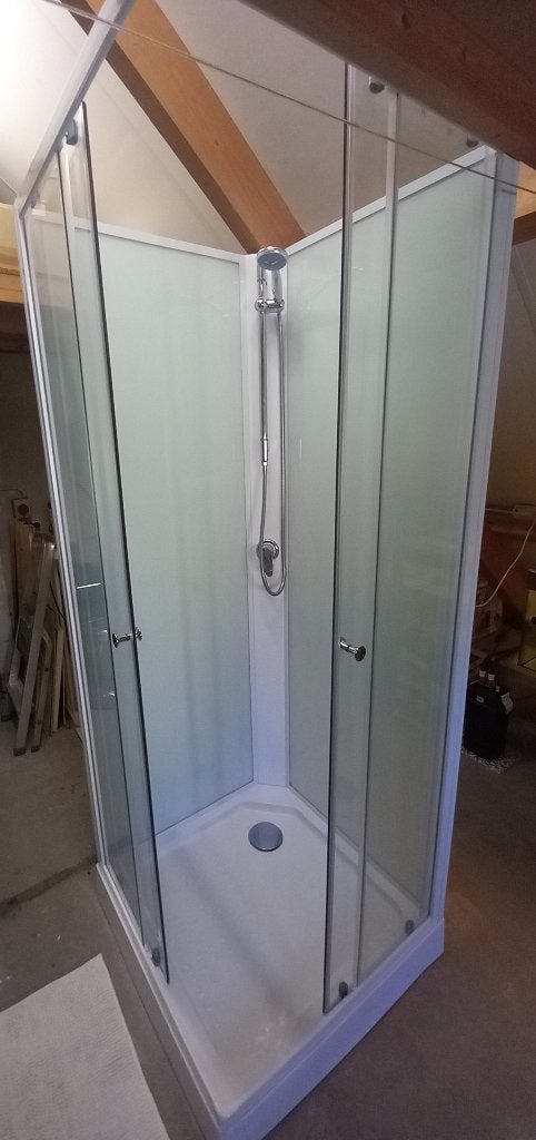 Vrijstaande douchecabine 2 maanden gebruikt ( Z.G.A.N. ), Ophalen, Zo goed als nieuw, Glas, Douche