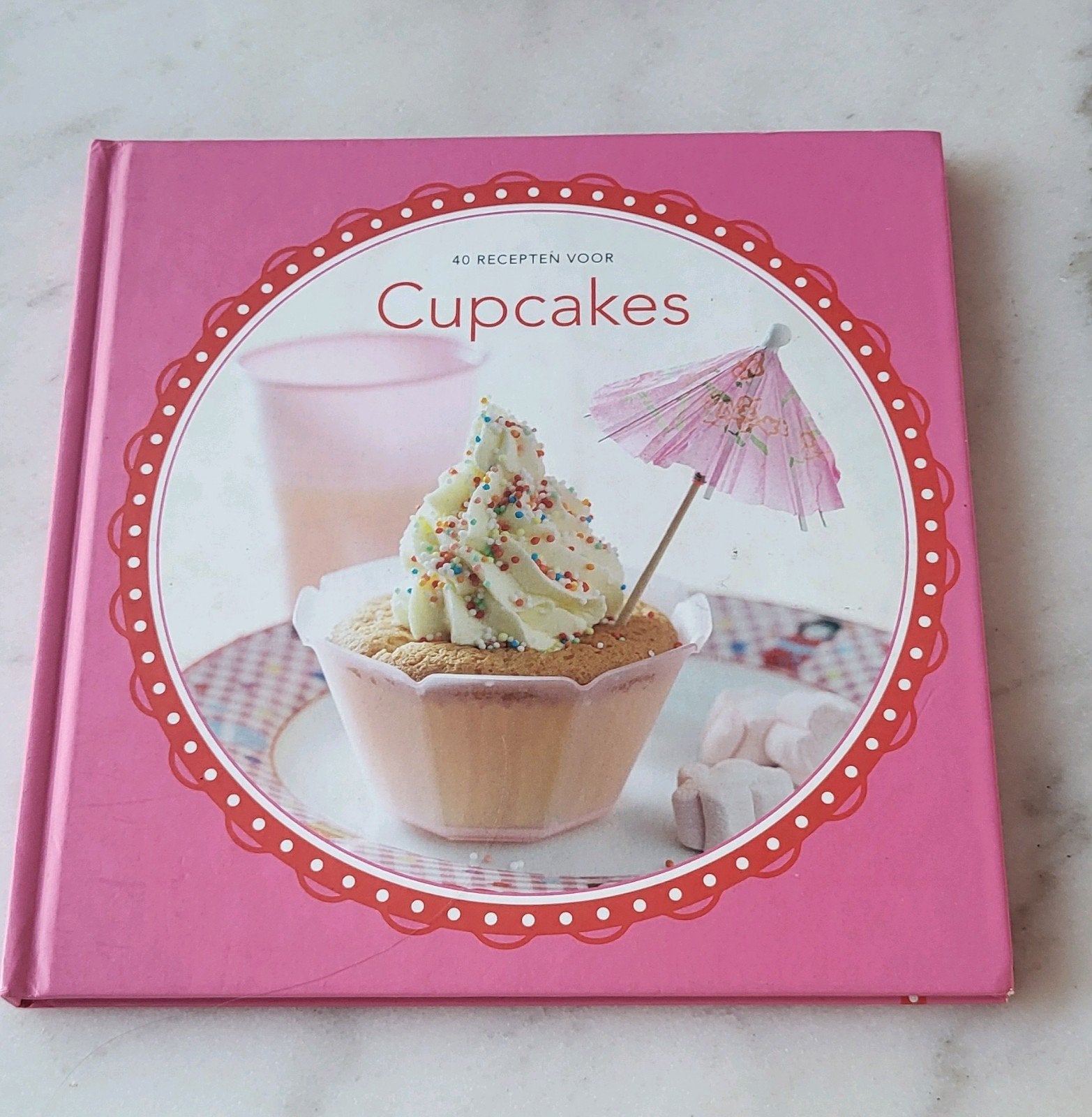 40 Recepten voor Cupcakes - Bakboek, Ophalen of Verzenden, Zo goed als nieuw, Taart, Gebak en Desserts, Xenos