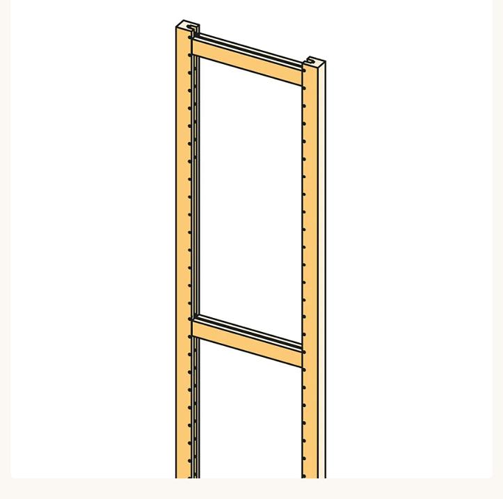 Lundia variozijstuk 108x40 blank gelakt in nette staat, Ophalen, Gebruikt