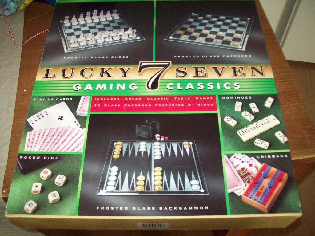 Diverse spellen in een doos: Lucky seven (nieuw), Ophalen, Nieuw