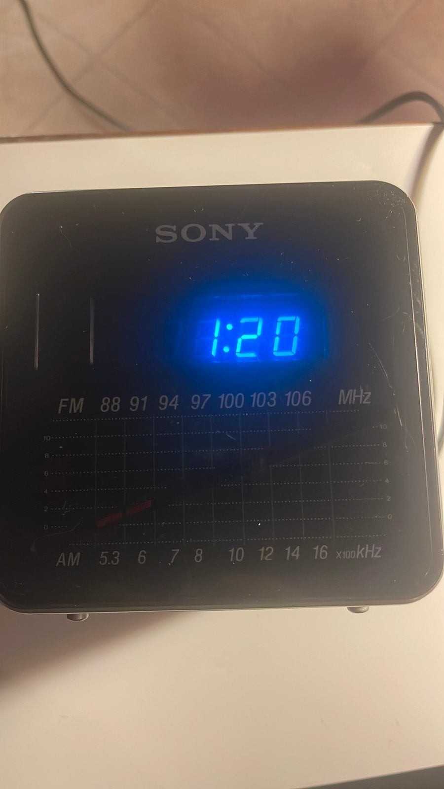 vintage Sony Digicube model ICF-C10L uit 19 80, Witgoed en Apparatuur, Verzenden, Gebruikt