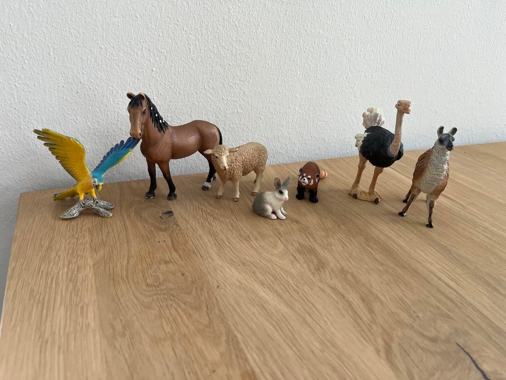 Schleich poppetjes - Diverse dierenfiguren, Ophalen of Verzenden, Gebruikt