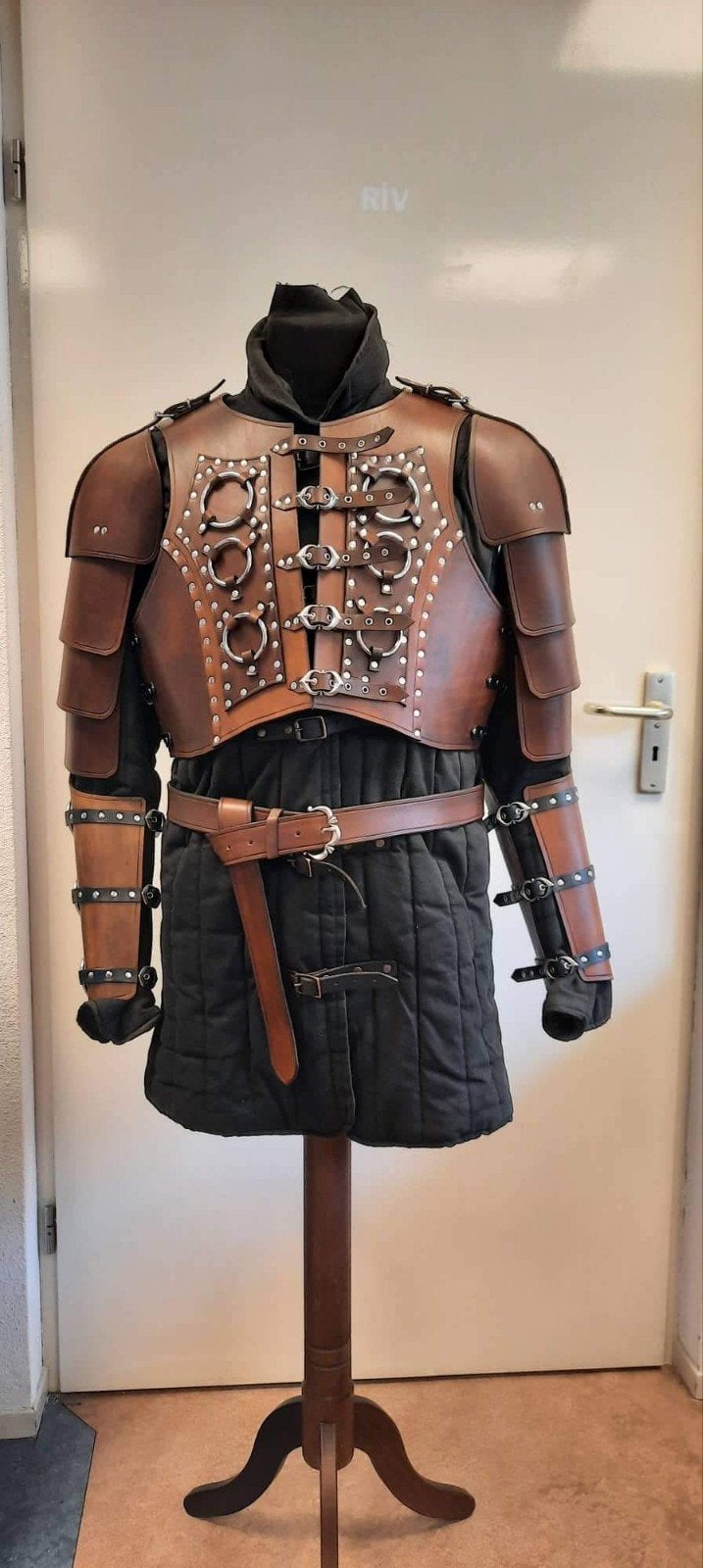 Leren harnas / LARP kostuum voor lange personen, Ophalen, Nieuw