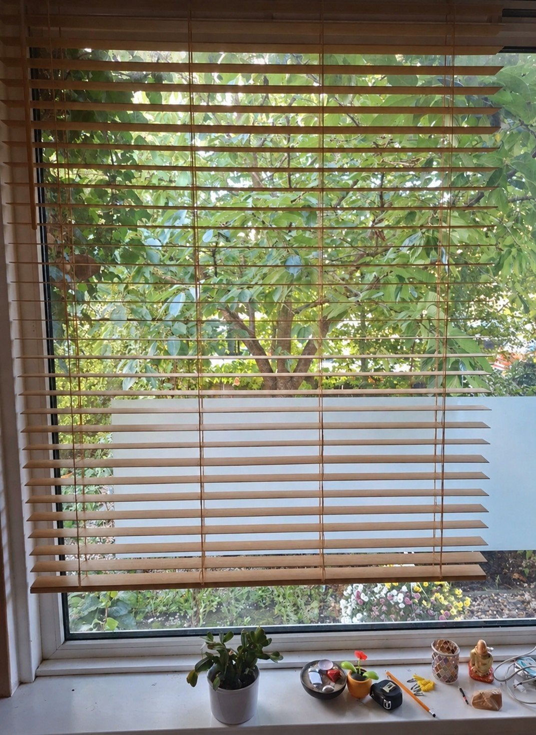 Nieuwe IKEA jaloezie 120x155 cm - Lichtbruin bamboe, Ophalen of Verzenden