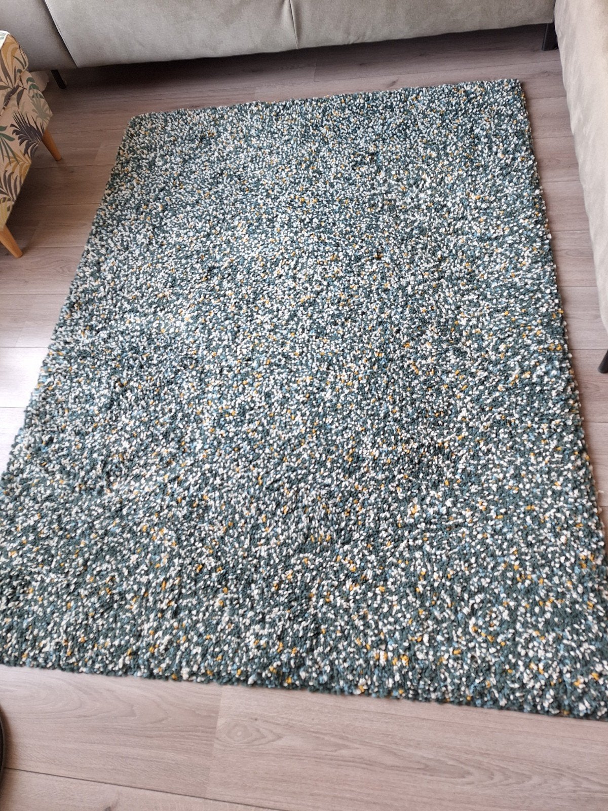 Ikea Vindum vloerkleed 133x180 cm, Ophalen, Gebruikt, 100 tot 150 cm, Blauw
