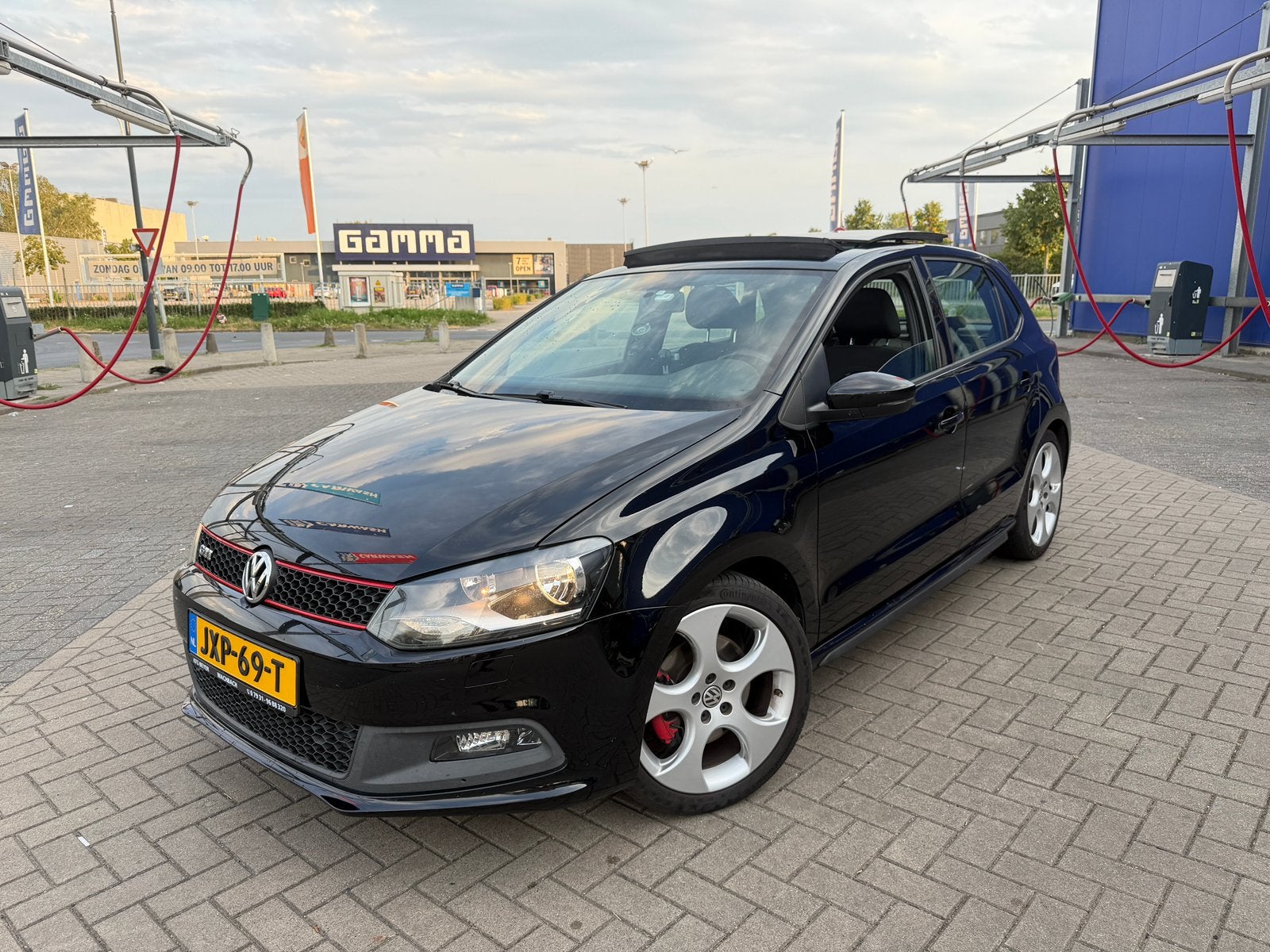 Volkswagen Polo 1.4 TSI GTI 132KW DSG/PANO/AIRCO/5 Deurs, Auto's, 1169 kg, Zwart, 4 cilinders, 179 pk