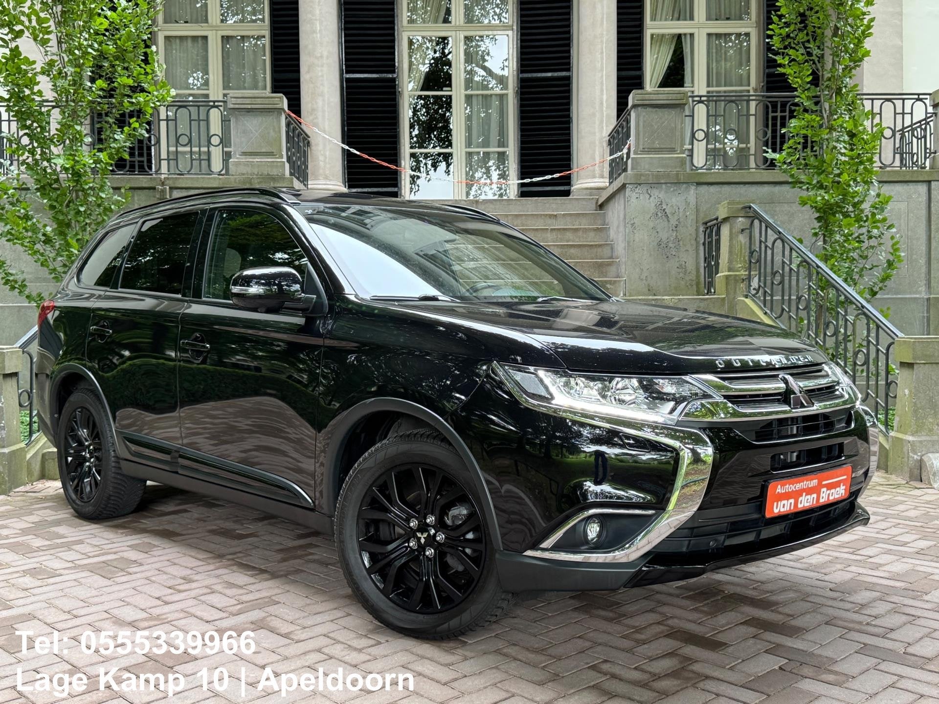 Mitsubishi Outlander 2.0 ClearTec Automaat 7P Navi Schuifdak, Auto's, Zwart, 4 cilinders, 150 pk, 1435 kg