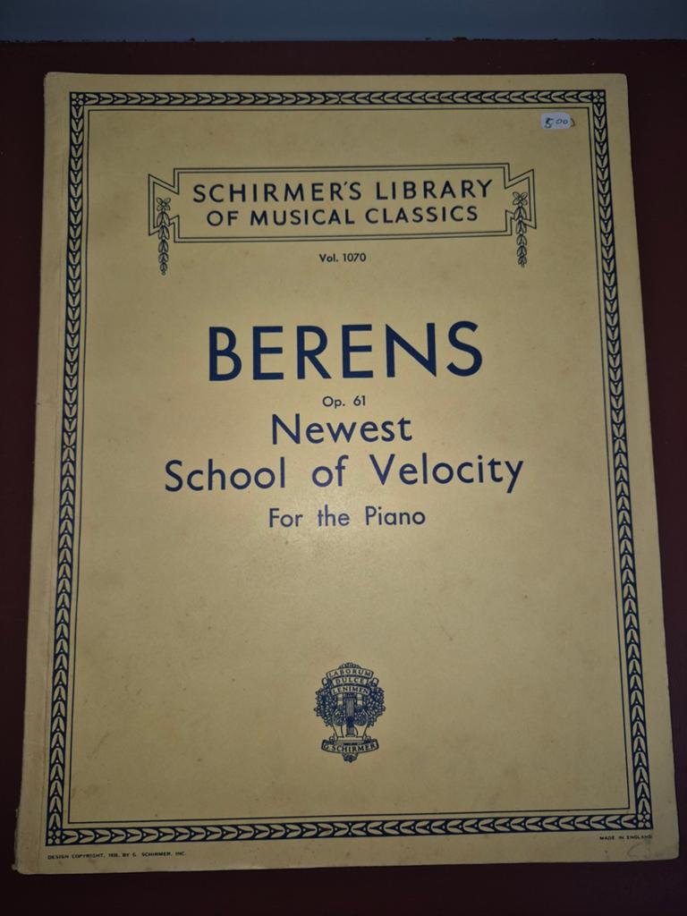 Berens Op. 61 Newest School of Velocity voor Piano, Gebruikt, Klassiek, Les of Cursus, Ophalen of Verzenden