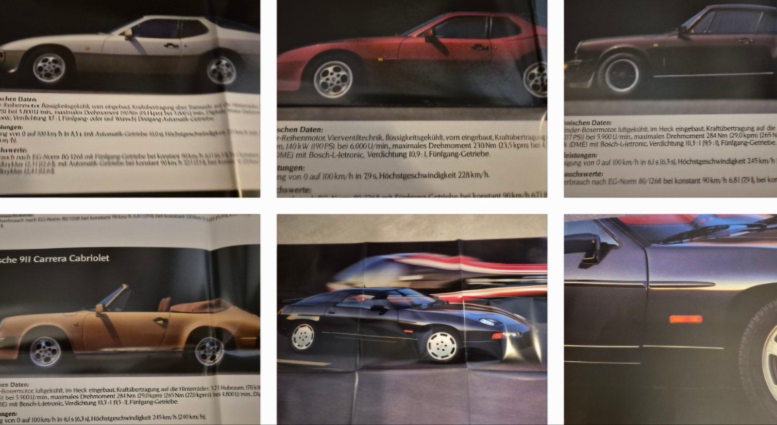 1986 nieuwstaat Porsche 911 folder 911 Carrera, Porsche 928, Ophalen of Verzenden