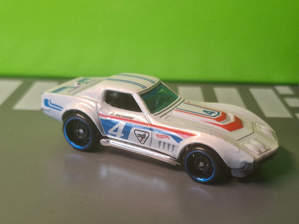Hotwheels - 1969 COPA Chevrolet Corvette [wit] 1/60, Ophalen of Verzenden, Gebruikt, Auto