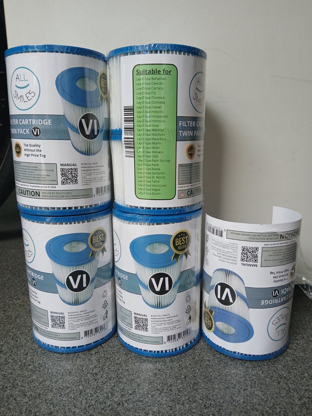 All Smiles Filter Cartridge VI voor Lay-Z-Spa, Ophalen of Verzenden, Nieuw, Filter