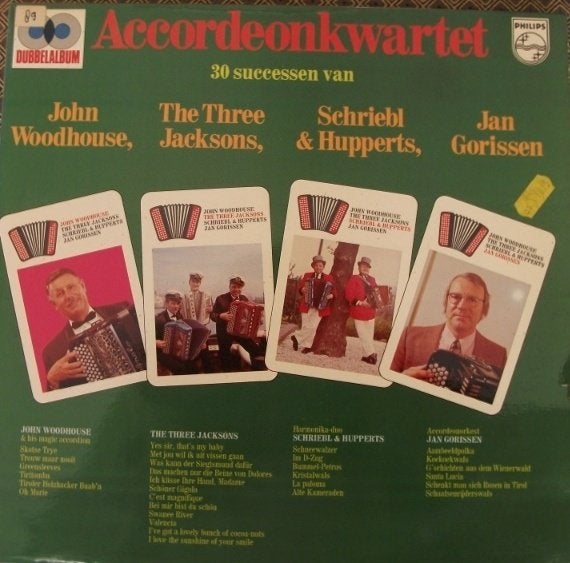 LP Accordeonkwartet - 30 Successen (Dubbelalbum LP), Dubbel-LP, Verzenden, Zo goed als nieuw, 12 inch