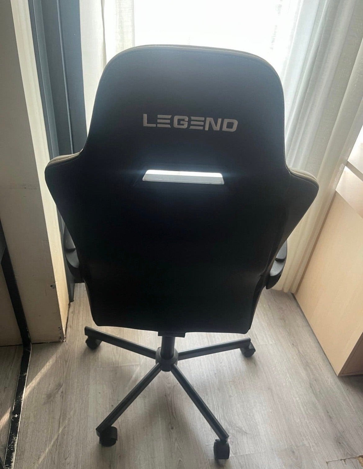 Legend Gaming Stoel - Zwart/Wit Bureaustoel, Huis en Inrichting, Ophalen, Gebruikt, Zwart, Gaming bureaustoel
