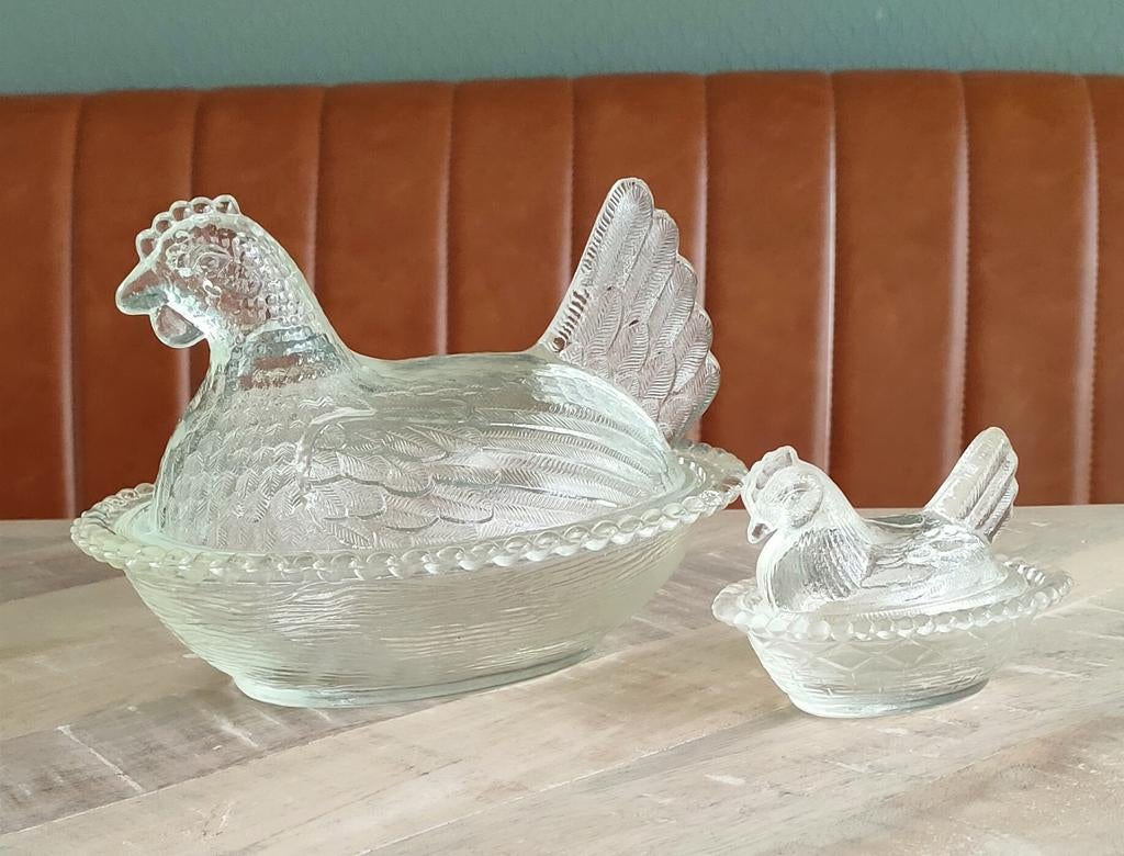 Hen on nest Indiana Glass Company, Ophalen of Verzenden