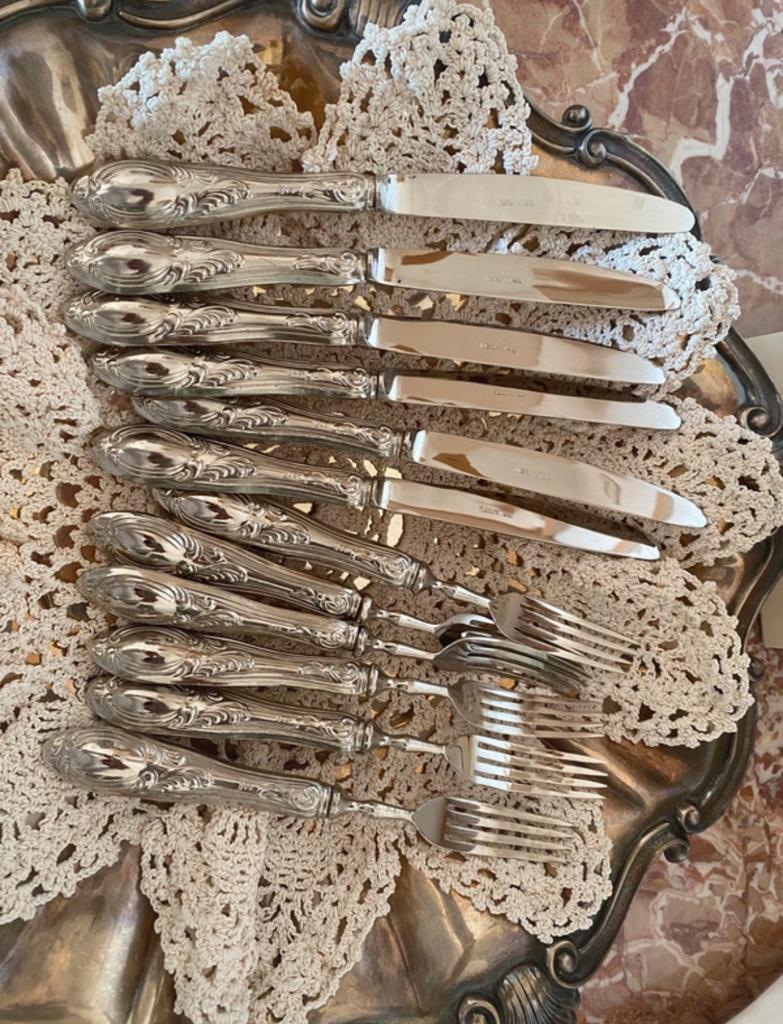Zilver bestek, Antiek en Kunst, Antiek | Goud en Zilver, Ophalen of Verzenden