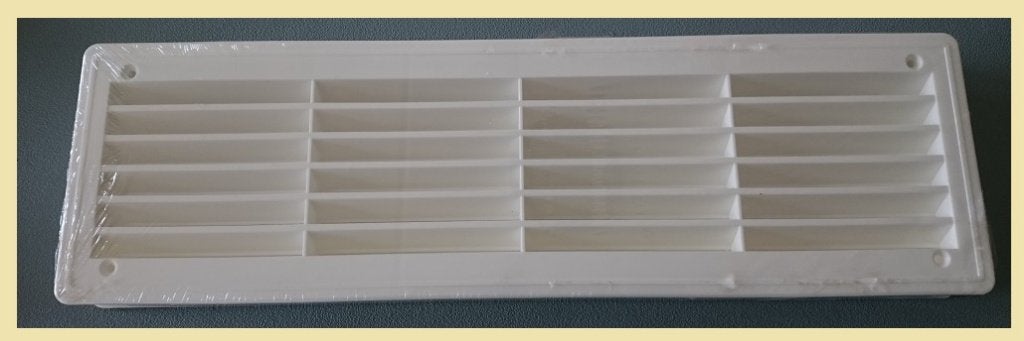 463137 Ventilatierooster 2-delig inbouw. 463x137 mm. € 19,95, Ophalen of Verzenden, Nieuw, Overige typen