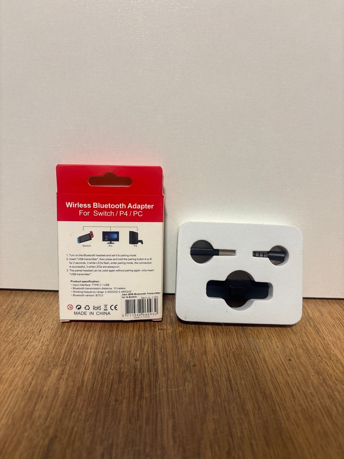 Draadloze Bluetooth Adapter voor Switch/P4/PC - Nieuw, Ophalen of Verzenden, Nieuw, PlayStation, Adapter