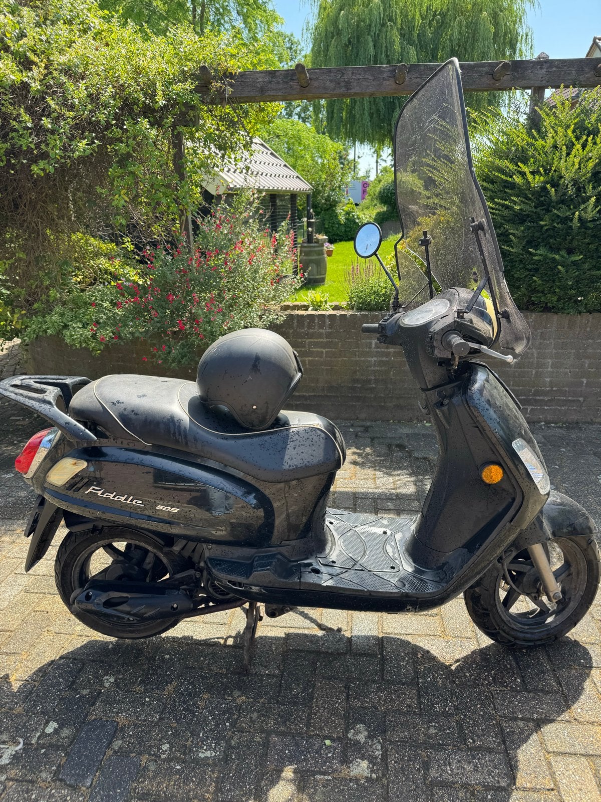 Sym Fiddle 2 Scooter - Zwart, Ophalen, Gebruikt, Maximaal 45 km/u, Benzine