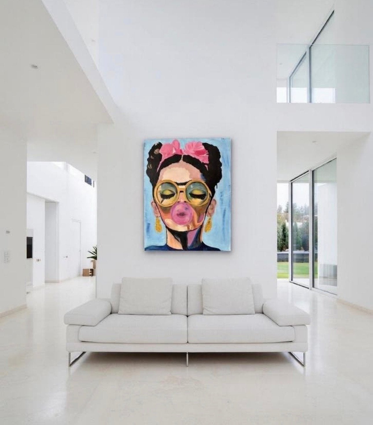 Frida Kahlo Pop Art Schilderij - Handgeschilderd, Ophalen of Verzenden