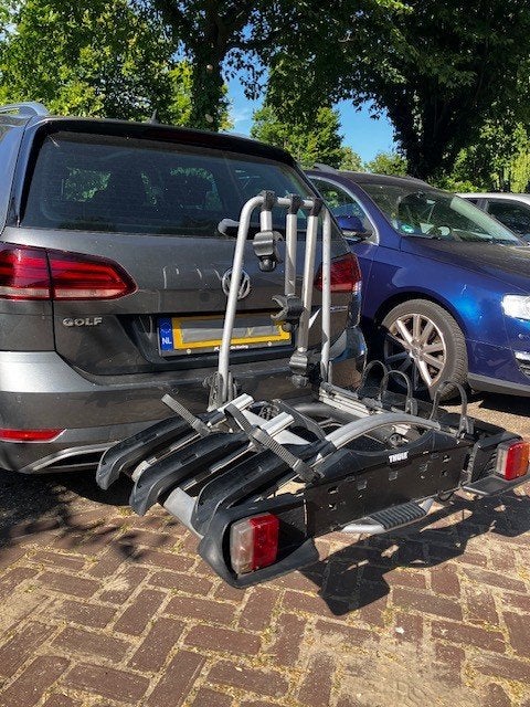 THULE FIETSENDRAGER EUROWAY 923, Auto diversen, Fietsendragers, Gebruikt, Trekhaakdrager, 3 fietsen of meer, Elektrische fiets