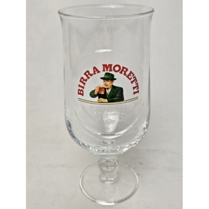 # Birra Moretti bierglas. Bier glas, Ophalen of Verzenden, Gebruikt, Bierglas