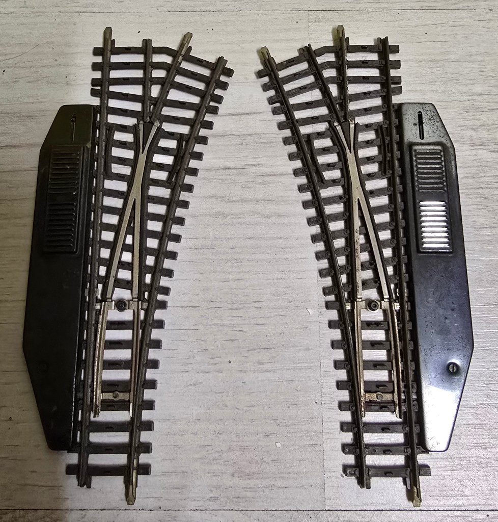 Märklin K-rail 2x handwissel 2164, Wisselstroom, Gebruikt, Rails, Ophalen of Verzenden