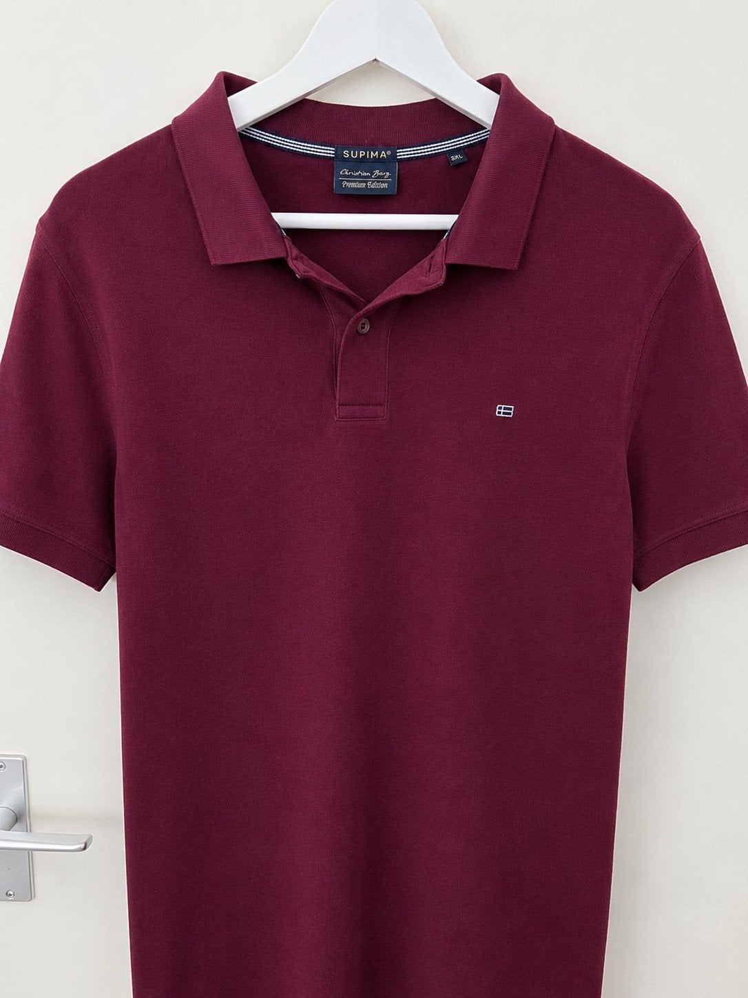 Bordeaux poloshirt Christian Berg 3XL, Overige maten, Ophalen of Verzenden, Zo goed als nieuw, Christian Berg