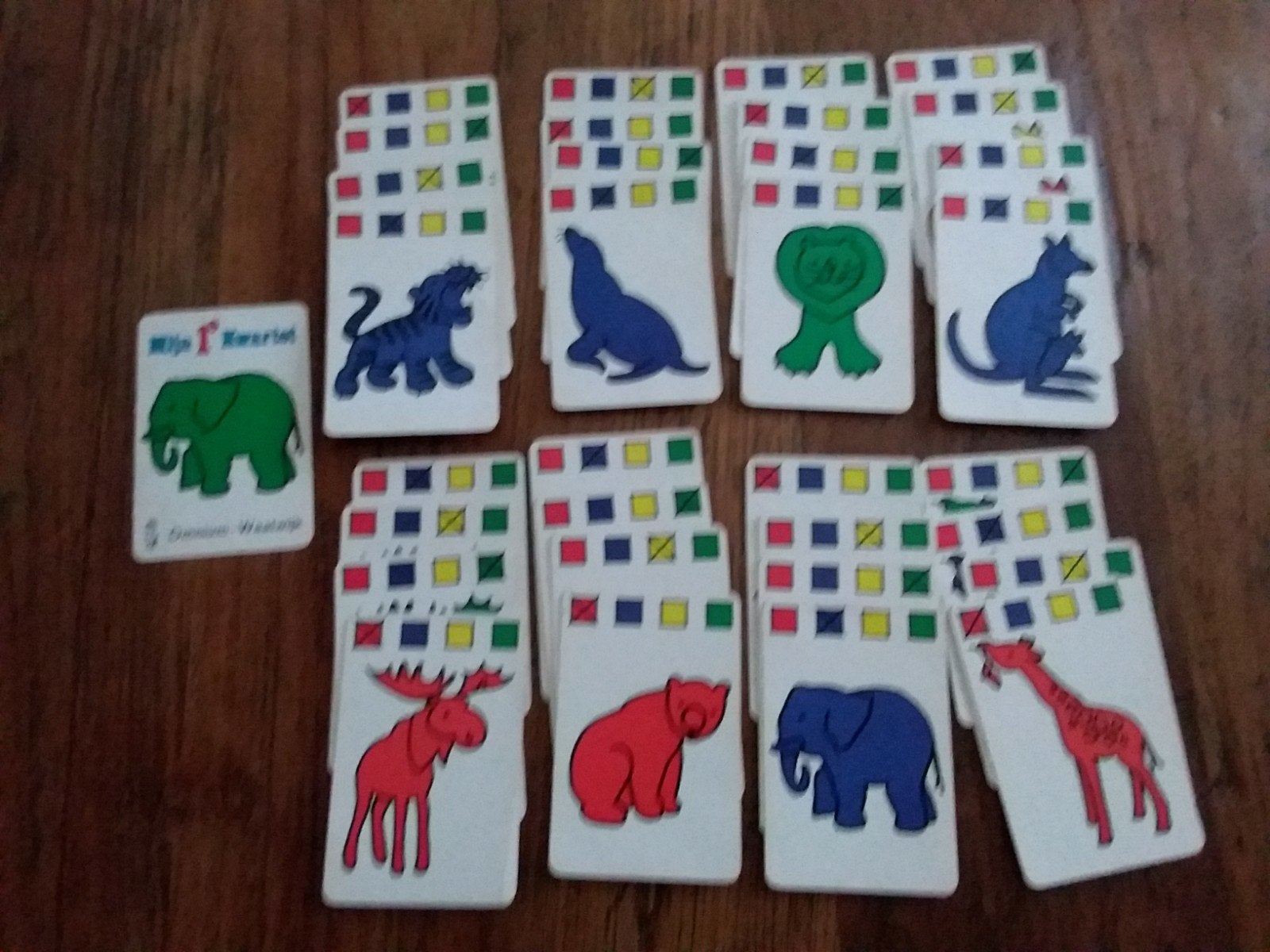 Dick Bruna kwartet 1974 Dieren in prima staat vintage, Ophalen of Verzenden, Zo goed als nieuw
