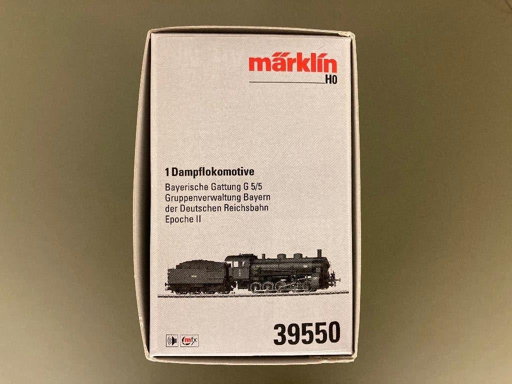 Märklin H0 / 39550 Stoomloc Bayerische Gattung G 5/5 (DR), Wisselstroom, Locomotief, Ophalen of Verzenden, Zo goed als nieuw