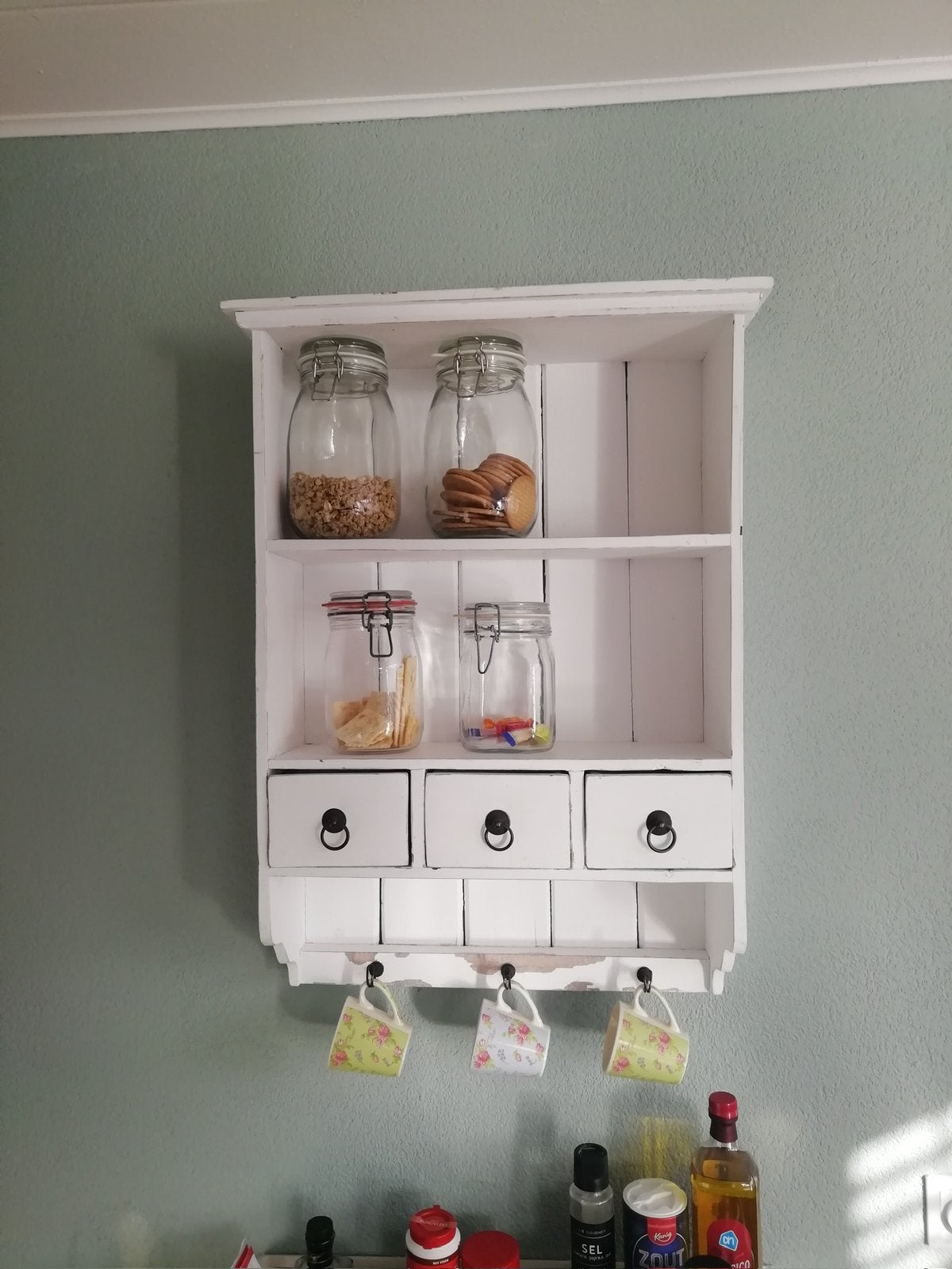 Wandkastje, Ophalen, 50 tot 100 cm, Zo goed als nieuw, Minder dan 100 cm