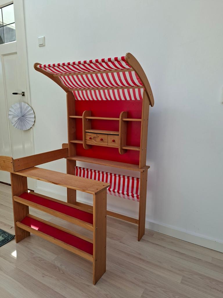 Houten Marktkraampje met Luifel, Ophalen of Verzenden, Gebruikt, Jongen of Meisje