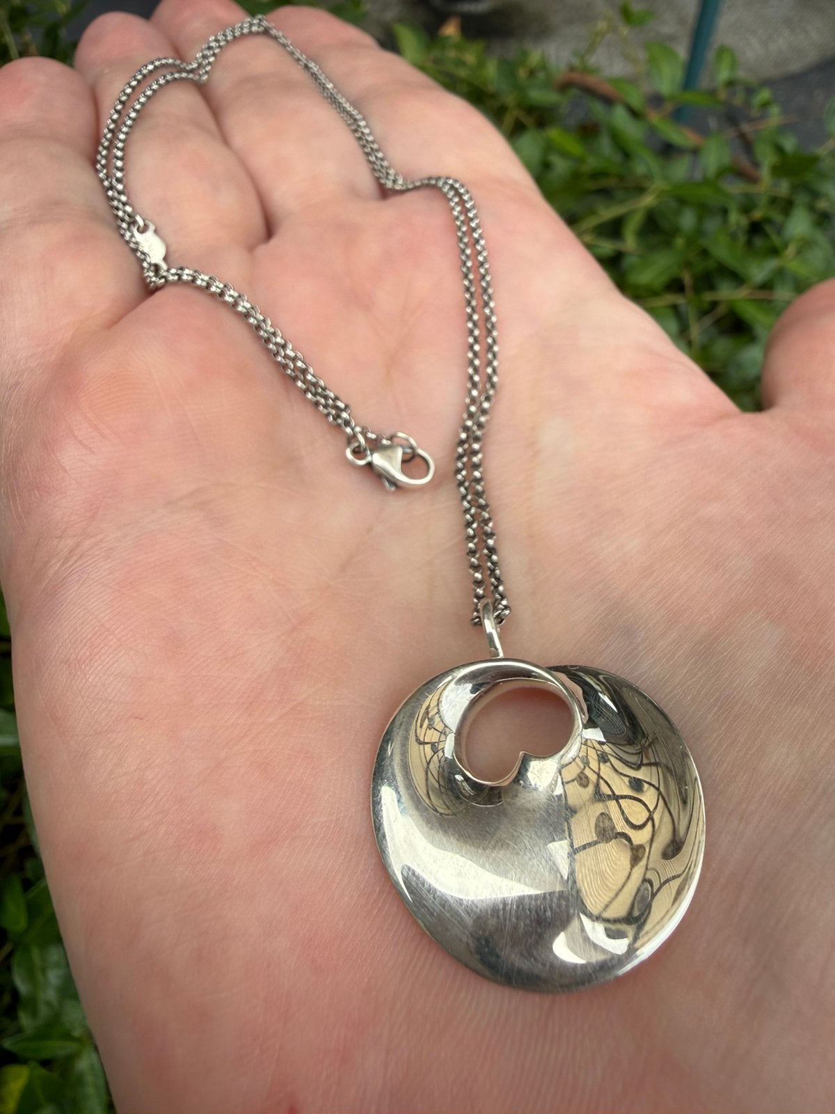 H345/ Prachtige Zilveren GEORG JENSEN ketting TORUN, Gebruikt, Verzenden, X, Zilver