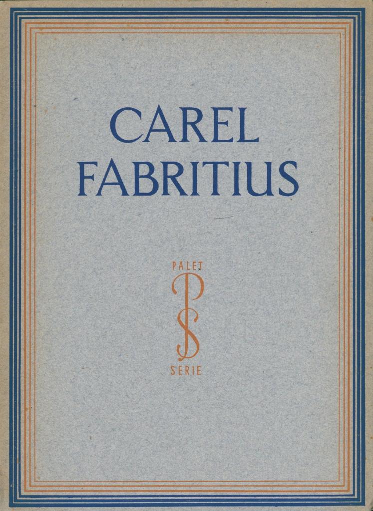 PALET SERIE MONOGRAFIE CAREL FABRITIUS, Verzenden, Gelezen, Overige onderwerpen