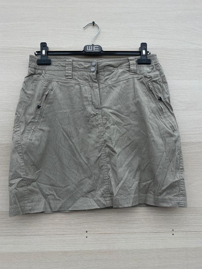 Human Nature Rokje Maat M - Beige met Kaartpatroon, Kleding | Dames, Maat 38/40 (M), Beige, Ophalen of Verzenden, Zo goed als nieuw