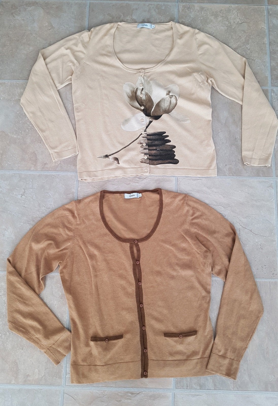 Lynde vest sweater Maat XL - Set van 2, Kleding | Dames, Ophalen of Verzenden, Zo goed als nieuw, Maat 46/48 (XL) of groter, Beige