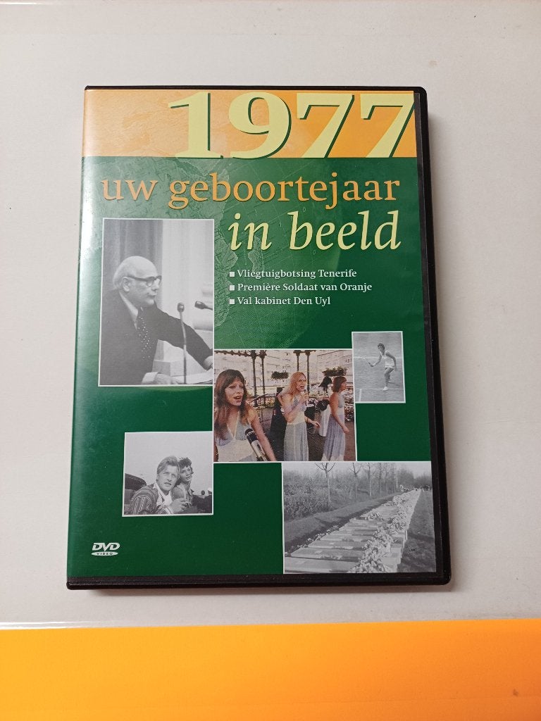 DVD - Uw geboortejaar in beeld 1977, Alle leeftijden, Ophalen of Verzenden, Gebruikt, Politiek of Geschiedenis