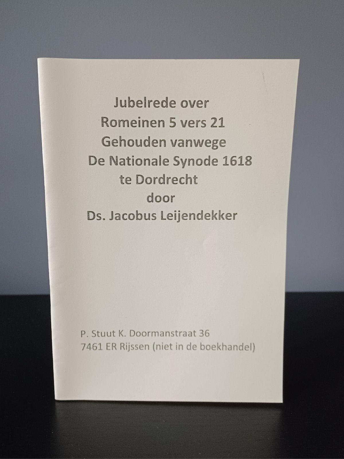Jacobus Leydekker, Jubelrede over Romeinen 5 vers 21, Ophalen of Verzenden, Gelezen