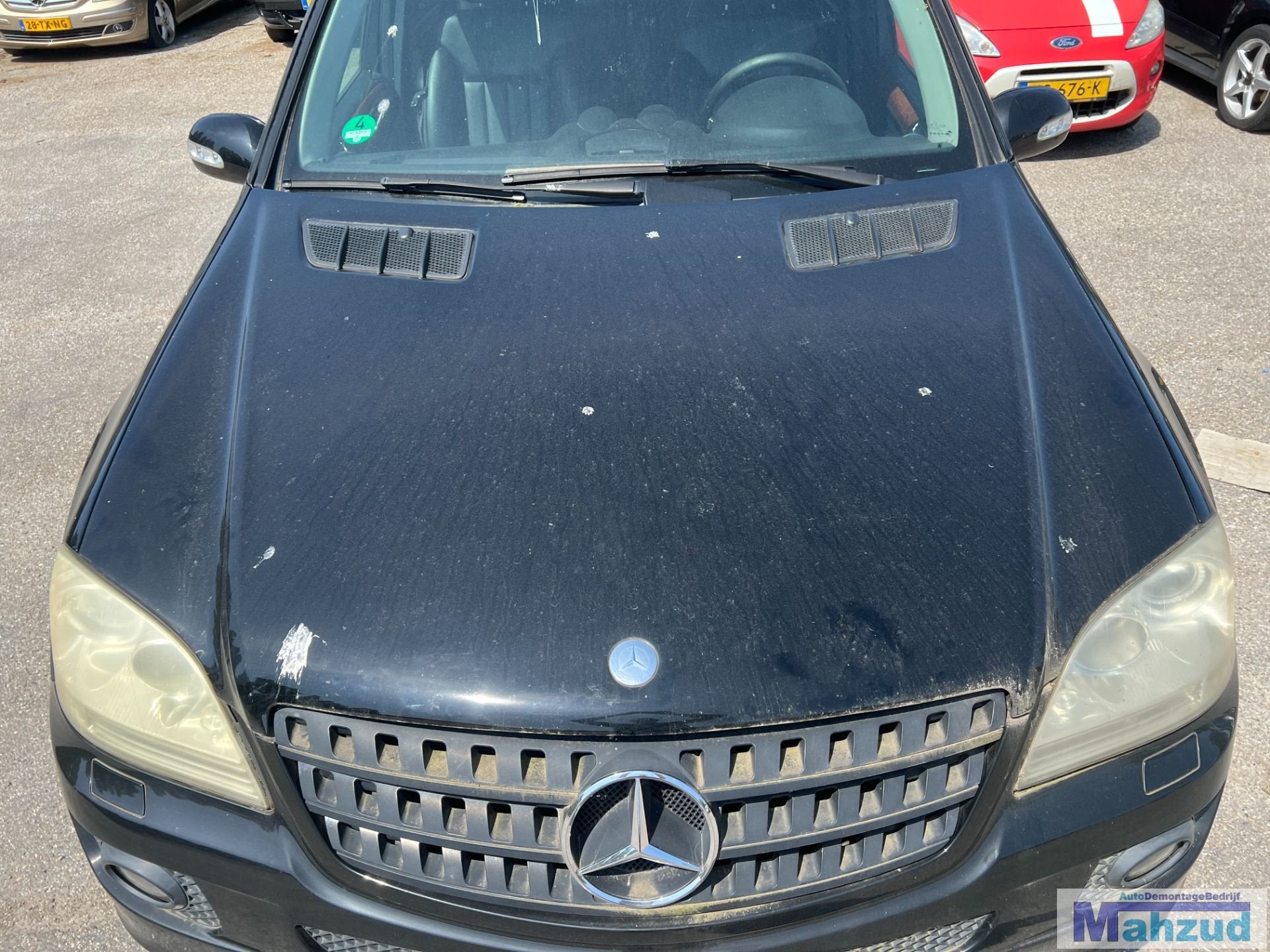 MERCEDES ML W164 Zwart motorkap 2005-2011, Gebruikt, Mercedes-Benz AG, Mercedes-Benz, Ophalen of Verzenden