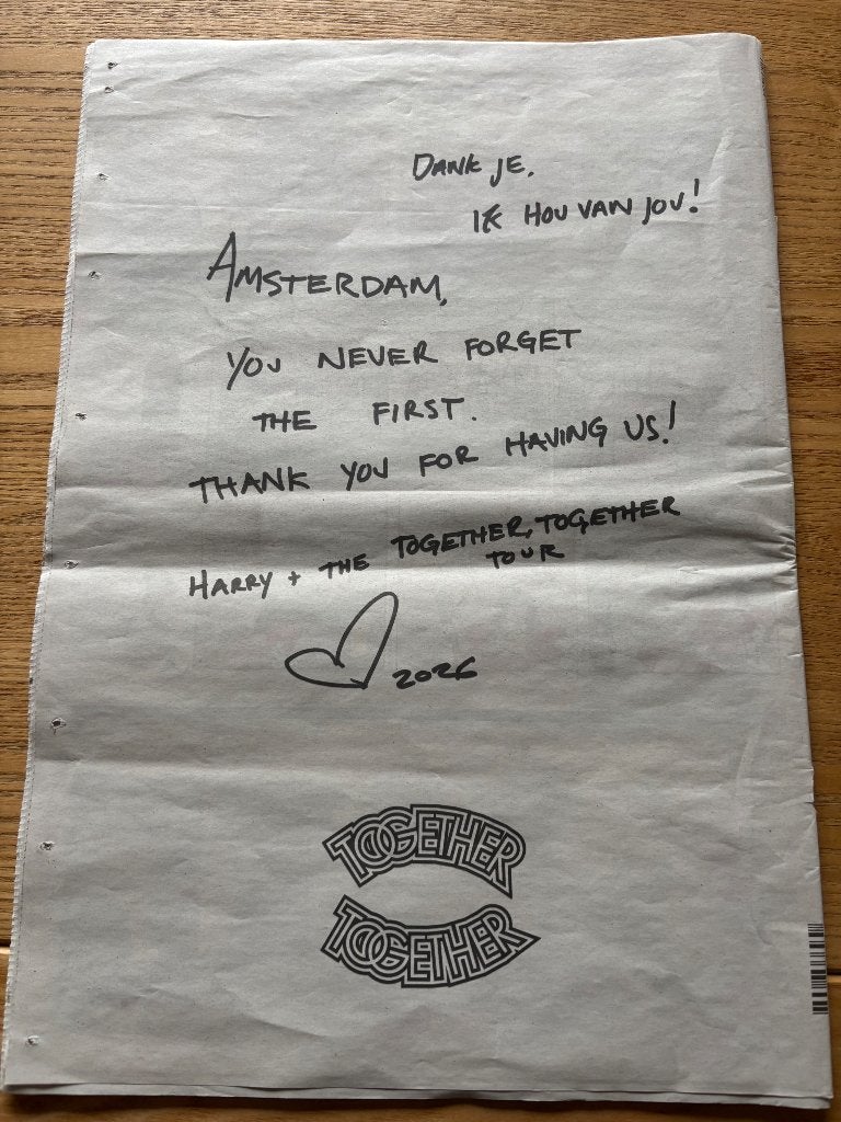 Harry Styles Parool krant advertentie/ special, Verzamelen, Ophalen of Verzenden, 1980 tot heden, Krant